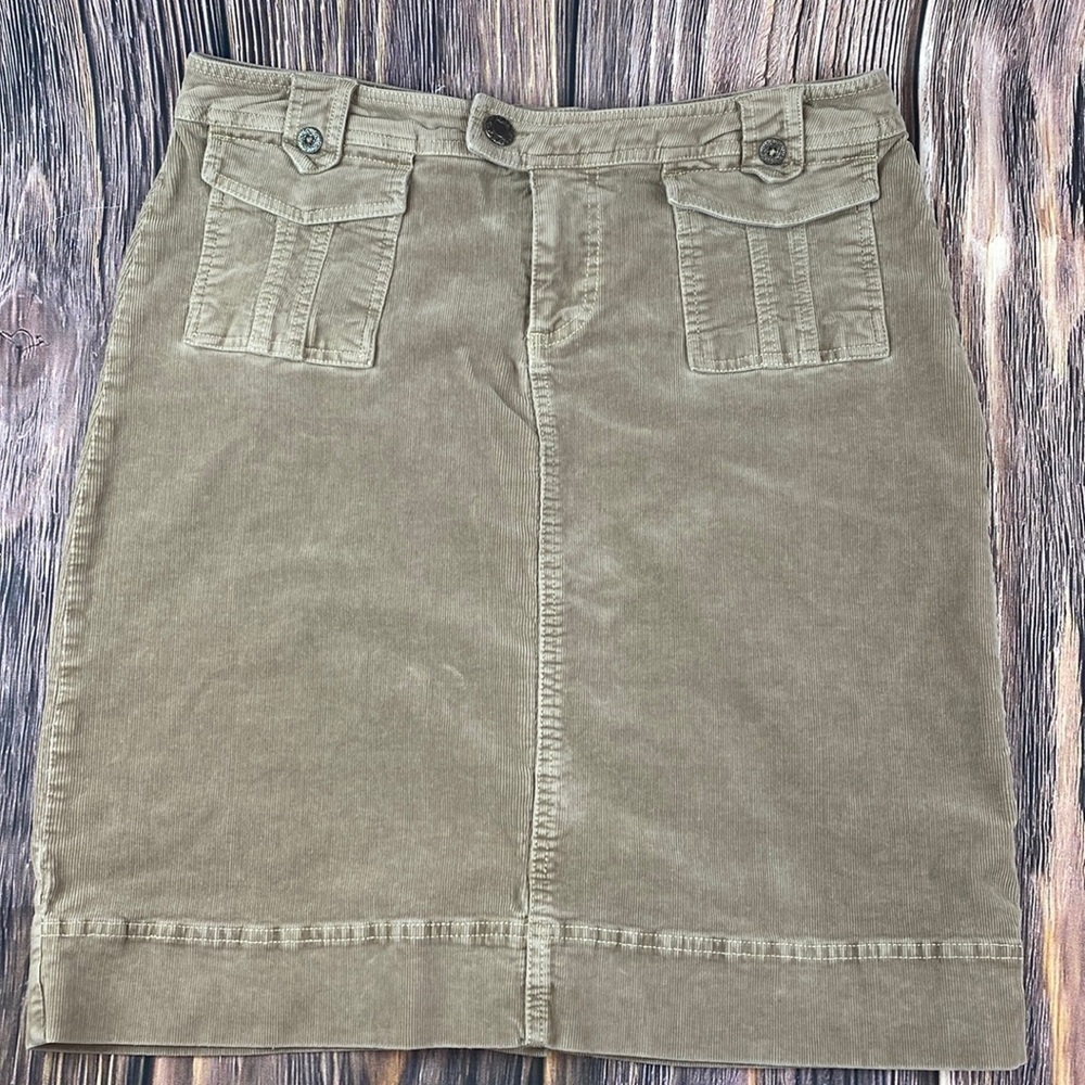 Aventura Tan Colored Corduroy Skirt- Size 10
